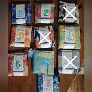 Asst. Blu Bags- Reusable Shopping Bags - 7 Different Designs (8 Bags Available)
